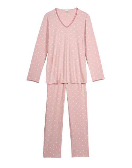 Pyjama En Coton CHAMADE 802 Blush -Pyjama Chic Femme Magasin pyjama en coton chamade 802 blush 6
