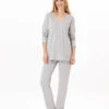 Pyjama En Coton CHAMADE 802 Gris Chine