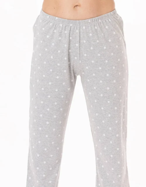 Pyjama En Coton CHAMADE 802 Gris Chine -Pyjama Chic Femme Magasin pyjama en coton chamade 802 gris chine 3