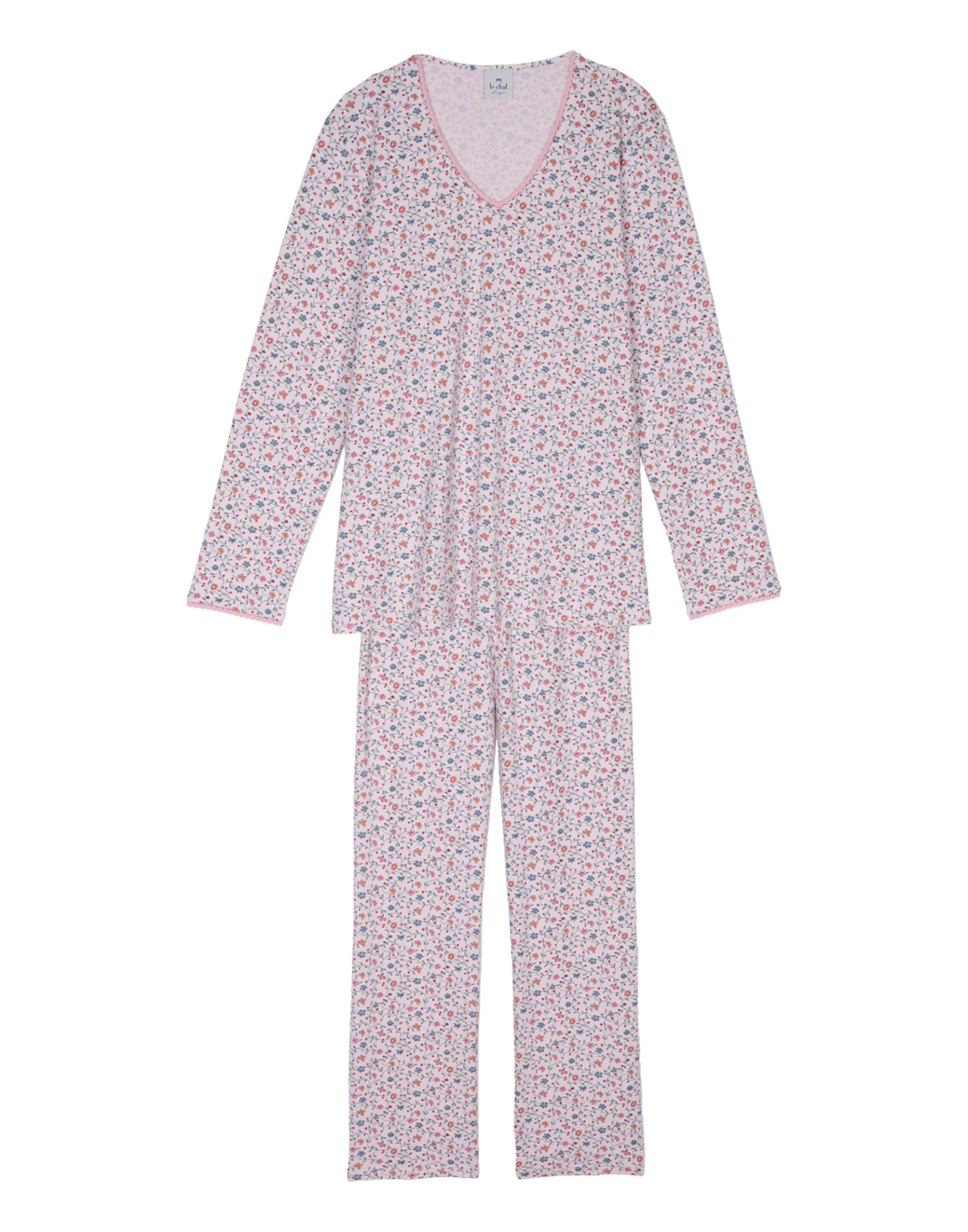 Pyjama En Coton CHAMADE 802RL Imprimé Liberty 1 Pyjama En Coton CHAMADE 802RL Imprimé Liberty