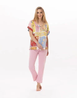 Pyjama En Coton ESTEREL 902 Rose