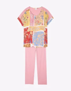 Pyjama En Coton ESTEREL 902 Rose -Pyjama Chic Femme Magasin pyjama en coton esterel 902 rose 6