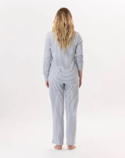 Pyjama En Coton GARANCE 802Gris Chine/Blanc 10 Pyjama En Coton GARANCE 802Gris Chine/Blanc -Pyjama Chic Femme Magasin pyjama en coton garance 802 gris chine blanc 4