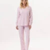 Pyjama En Coton GARANCE 802 Rose/Blanc