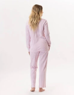 Pyjama En Coton GARANCE 802 Rose/Blanc -Pyjama Chic Femme Magasin pyjama en coton garance 802 rose blanc 4