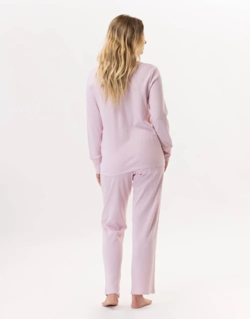 Pyjama En Coton GARANCE 802 Rose/Blanc -Pyjama Chic Femme Magasin pyjama en coton garance 802 rose blanc 4