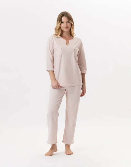 Pyjama En Coton JEANNETTE 902 Sable