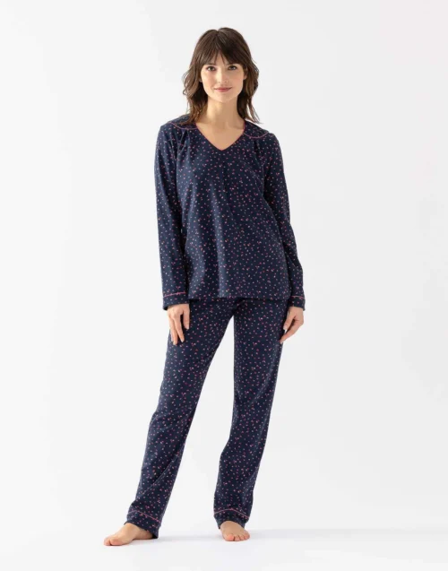Pyjama En Coton Marine HOLLY 602 Marine