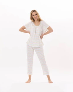Pyjama En Coton MARIUS 902 Multico -Pyjama Chic Femme Magasin pyjama en coton marius 902 multico 3
