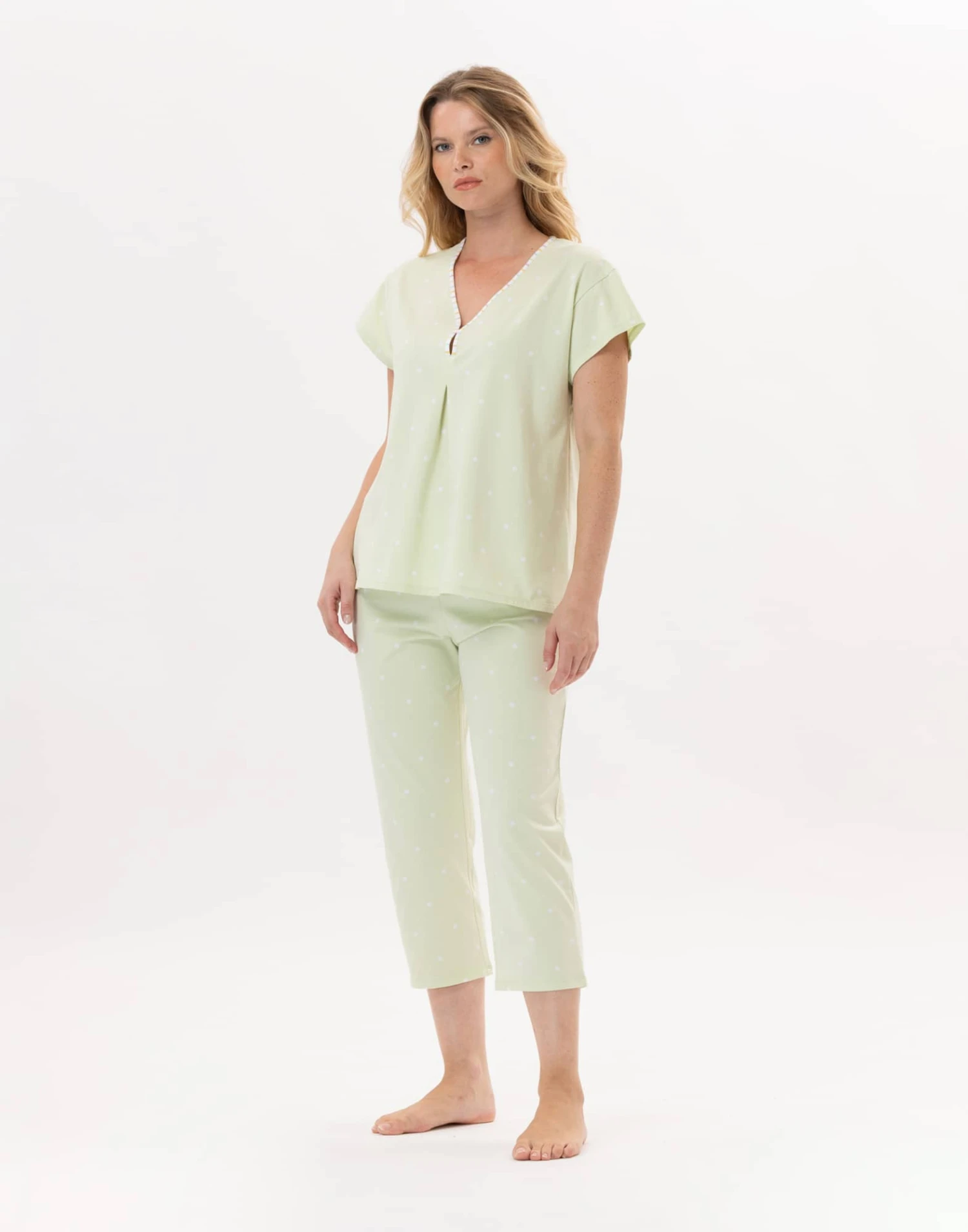 Pyjama En Coton PITCHOUN 902 Vert D'eau 3 Pyjama En Coton PITCHOUN 902 Vert D'eau – Image 3