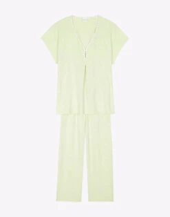 Pyjama En Coton PITCHOUN 902 Vert D'eau 11 Pyjama En Coton PITCHOUN 902 Vert D'eau -Pyjama Chic Femme Magasin pyjama en coton pitchoun 902 vert d eau 5
