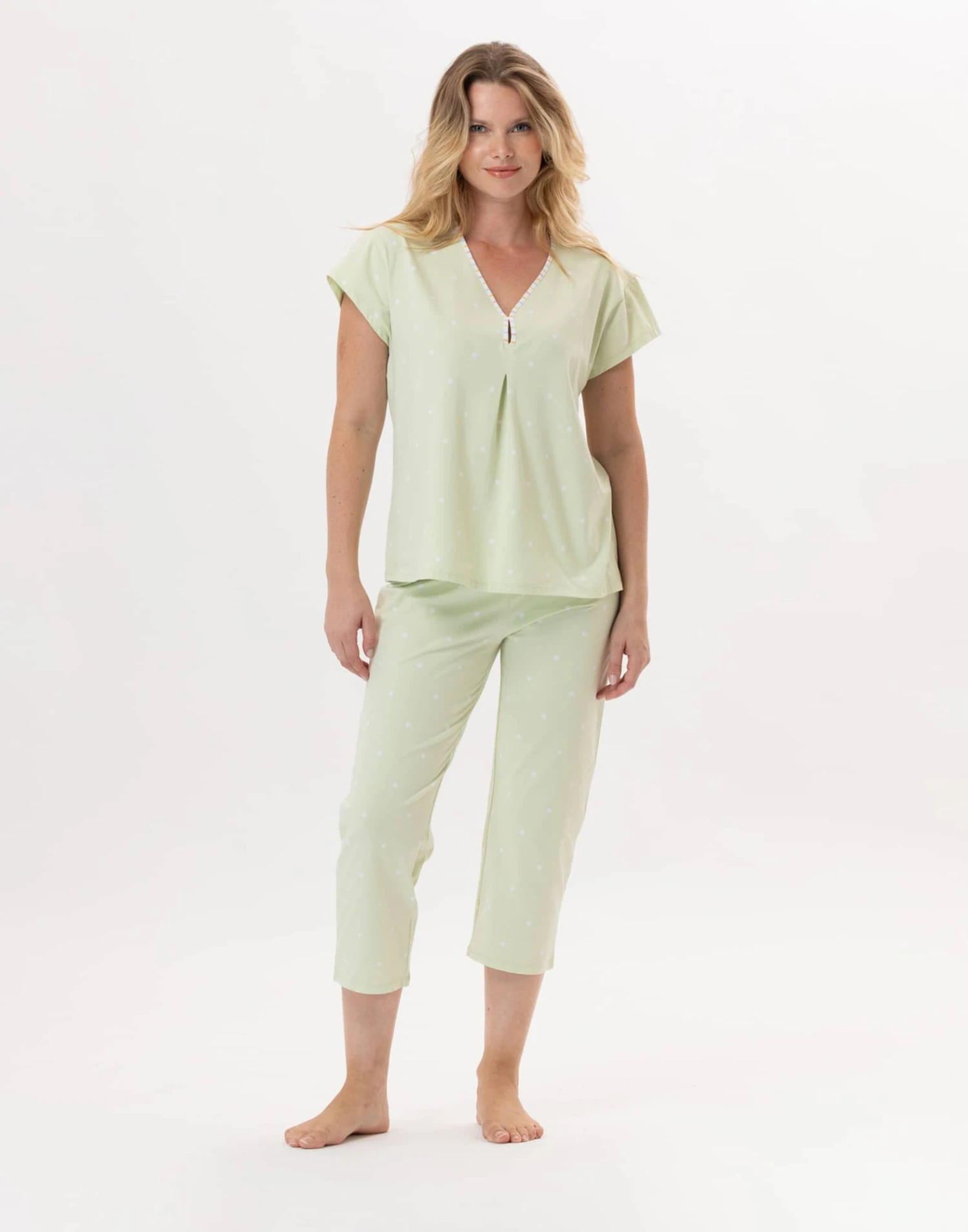 Pyjama En Coton PITCHOUN 902 Vert D'eau 1 Pyjama En Coton PITCHOUN 902 Vert D'eau