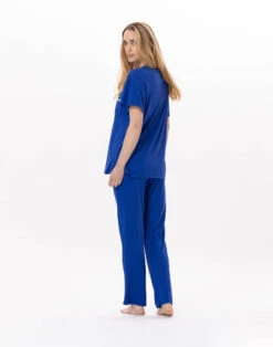 Pyjama En Jersey BLOOM 912 Bleu -Pyjama Chic Femme Magasin pyjama en jersey bloom 912 bleu 5