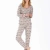 Pyjama En Jersey Imprimée écru ZOÉ 602 écru