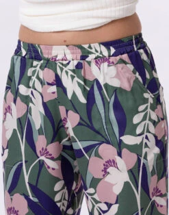 Pyjama En Maille Tricot Et Viscose GIOIA 802 Ecru / Multico -Pyjama Chic Femme Magasin pyjama en maille tricot et viscose gioia 802 ecru multico 2