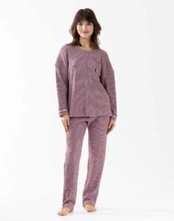 Pyjama En Maille Tricot Lurex FRILEUSE 602 Vendange