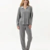 Pyjama En Velours VELVET 802Gris Chine