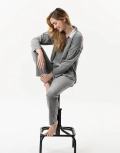 Pyjama En Velours VELVET 802Gris Chine 11 Pyjama En Velours VELVET 802Gris Chine -Pyjama Chic Femme Magasin pyjama en velours velvet 802 gris chine 3