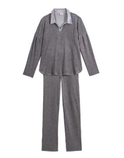 Pyjama En Velours VELVET 802Gris Chine 15 Pyjama En Velours VELVET 802Gris Chine -Pyjama Chic Femme Magasin pyjama en velours velvet 802 gris chine 7