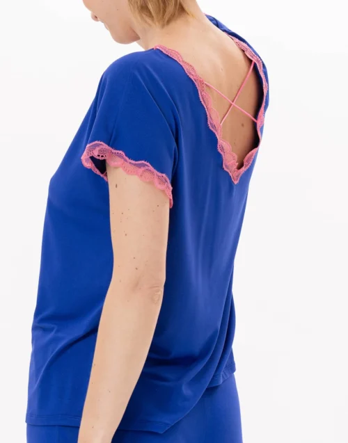 Pyjama En Viscose PALOMA 902 Bleu 11 Pyjama En Viscose PALOMA 902 Bleu -Pyjama Chic Femme Magasin pyjama en viscose paloma 902 bleu 4