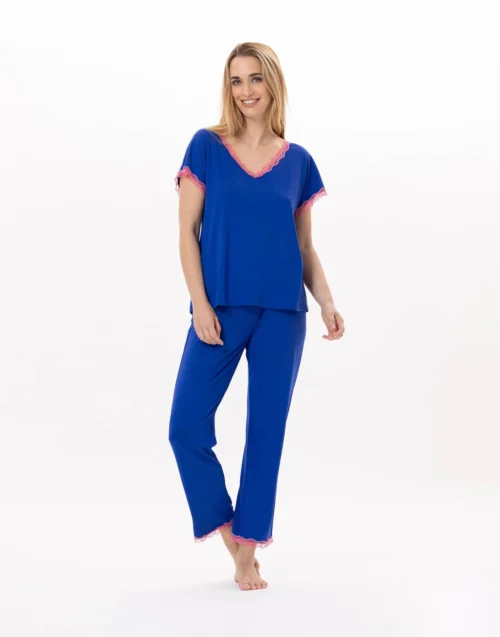 Pyjama En Viscose PALOMA 902 Bleu