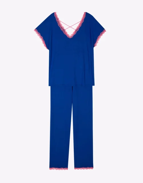 Pyjama En Viscose PALOMA 902 Bleu 13 Pyjama En Viscose PALOMA 902 Bleu -Pyjama Chic Femme Magasin pyjama en viscose paloma 902 bleu 6