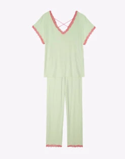 Pyjama En Viscose PALOMA 902 Vert D'eau -Pyjama Chic Femme Magasin pyjama en viscose paloma 902 vert d eau 7