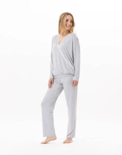 Pyjama En Viscose SUBLIME 802 Gris Chine 13 Pyjama En Viscose SUBLIME 802 Gris Chine -Pyjama Chic Femme Magasin pyjama en viscose sublime 802 gris chine 5