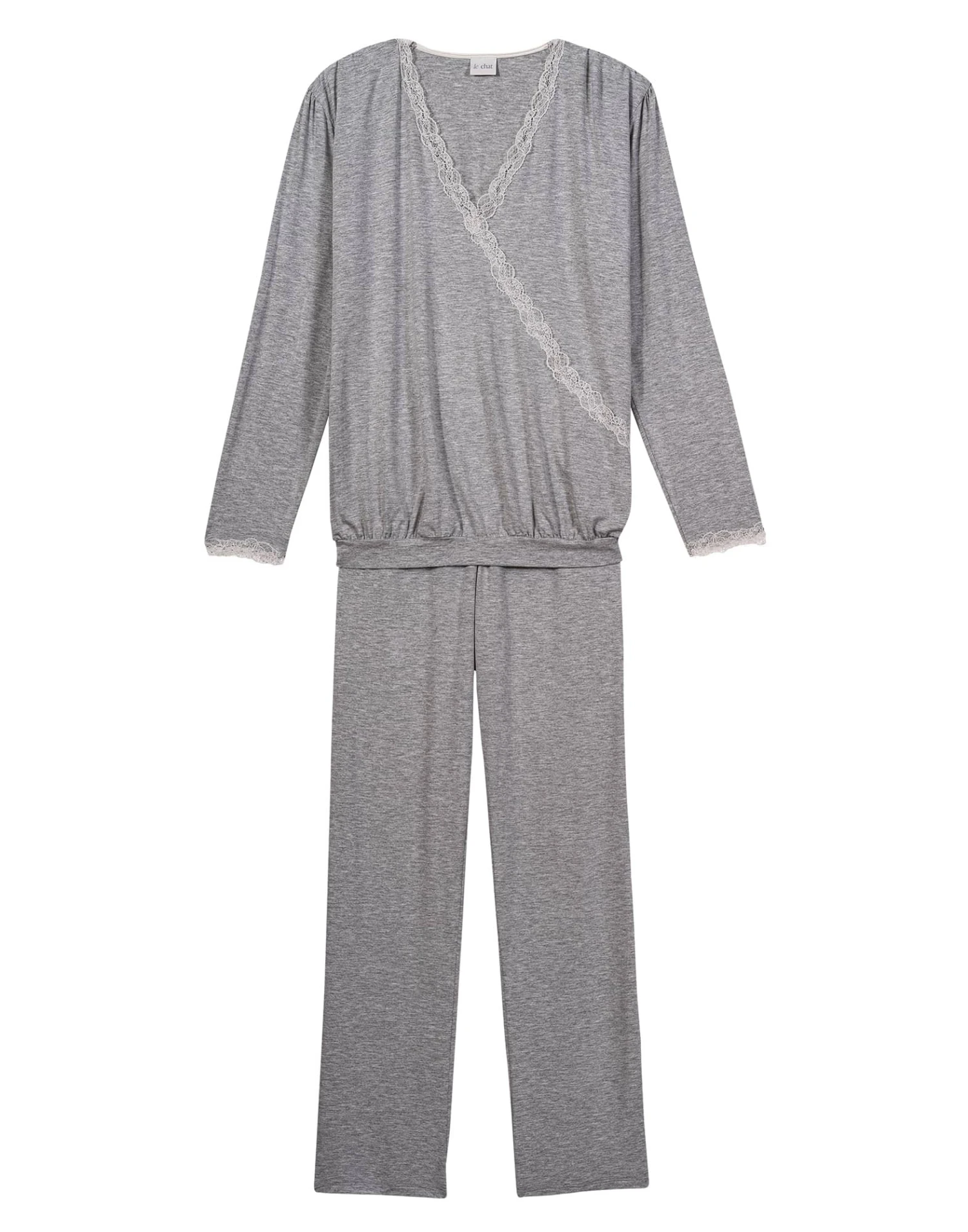 Pyjama En Viscose SUBLIME 802 Gris Chine 8 Pyjama En Viscose SUBLIME 802 Gris Chine – Image 8