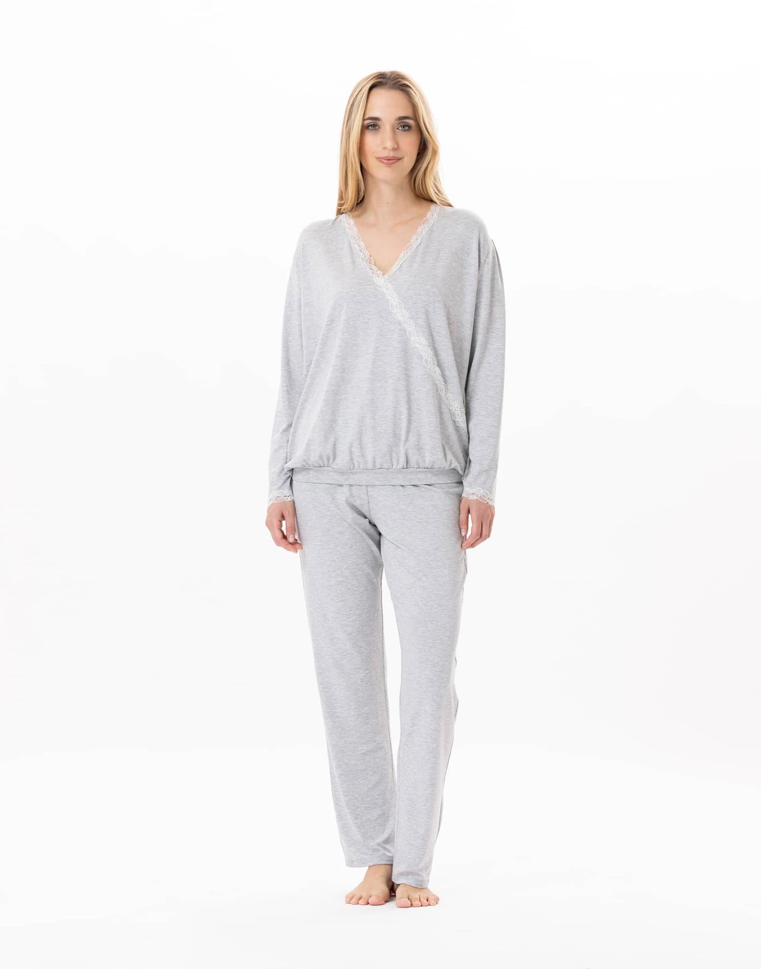 Pyjama En Viscose SUBLIME 802 Gris Chine 1 Pyjama En Viscose SUBLIME 802 Gris Chine
