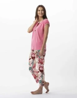 Pyjama Imprimé Fleurs En 100% Viscose CAMÉLIA 702 Multico -Pyjama Chic Femme Magasin pyjama imprime fleurs en 100 viscose camelia 702 multico 2