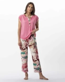 Pyjama Imprimé Fleurs En 100% Viscose CAMÉLIA 702 Multico
