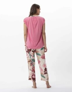 Pyjama Imprimé Fleurs En 100% Viscose CAMÉLIA 702 Multico -Pyjama Chic Femme Magasin pyjama imprime fleurs en 100 viscose camelia 702 multico 5