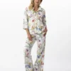 Pyjama Imprimé Fleurs En 100% Viscose RIVIERA 706 Multico