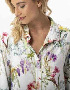 Pyjama Imprimé Fleurs En 100% Viscose RIVIERA 706 Multico -Pyjama Chic Femme Magasin pyjama imprime fleurs en 100 viscose riviera 706 multico 2
