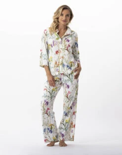 Pyjama Imprimé Fleurs En 100% Viscose RIVIERA 706 Multico