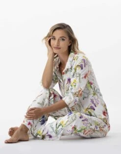 Pyjama Imprimé Fleurs En 100% Viscose RIVIERA 706 Multico -Pyjama Chic Femme Magasin pyjama imprime fleurs en 100 viscose riviera 706 multico 4