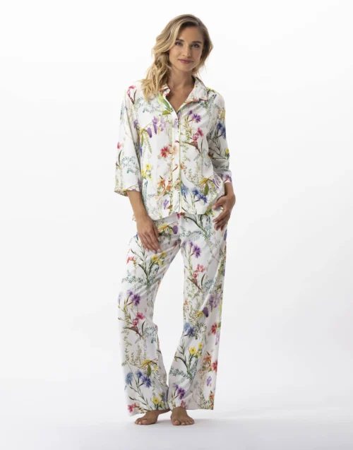 Pyjama Imprimé Fleurs En 100% Viscose RIVIERA 706 Multico