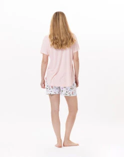 Pyjama Short En Coton BLOOM 900 Corail -Pyjama Chic Femme Magasin pyjama short en coton bloom 900 corail 6