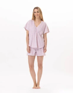 Pyjama Short En Coton CALISSON 900 Rose
