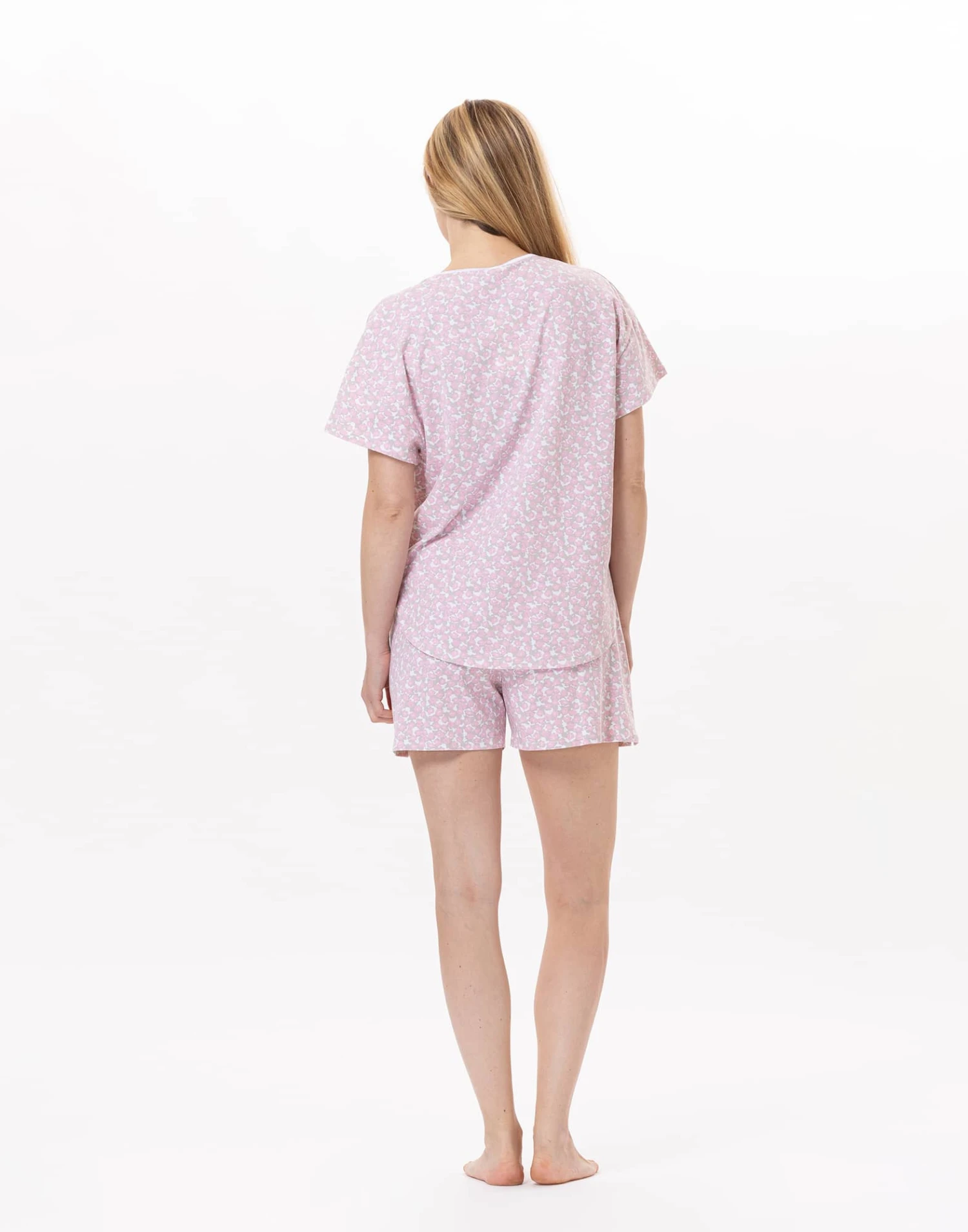 Pyjama Short En Coton CALISSON 900 Rose 6 Pyjama Short En Coton CALISSON 900 Rose – Image 6