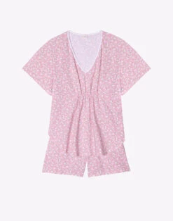 Pyjama Short En Coton CALISSON 900 Rose 13 Pyjama Short En Coton CALISSON 900 Rose -Pyjama Chic Femme Magasin pyjama short en coton calisson 900 rose 6
