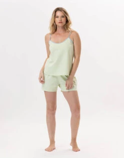 Pyjama Short En Coton PITCHOUN 900 Vert D'eau
