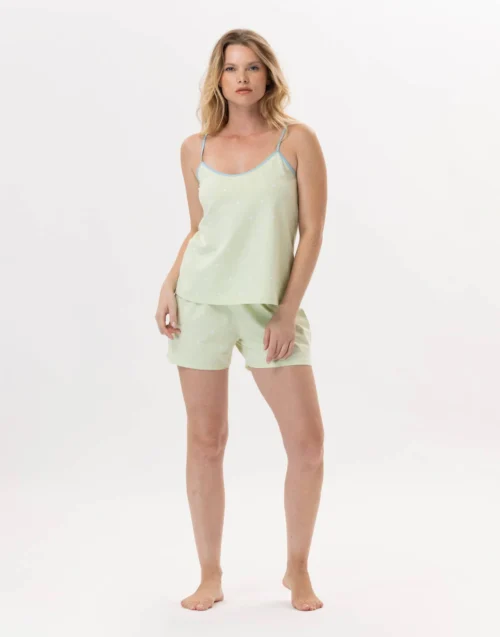 Pyjama Short En Coton PITCHOUN 900 Vert D'eau