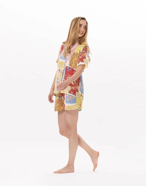 Pyjama Short En Viscose ESTEREL 900 Rose -Pyjama Chic Femme Magasin pyjama short en viscose esterel 900 rose 2