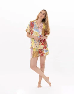 Pyjama Short En Viscose ESTEREL 900 Rose