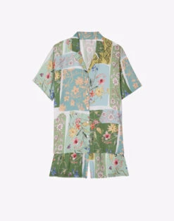 Pyjama Short En Viscose ESTEREL 900 Vert D'eau -Pyjama Chic Femme Magasin pyjama short en viscose esterel 900 vert d eau 5