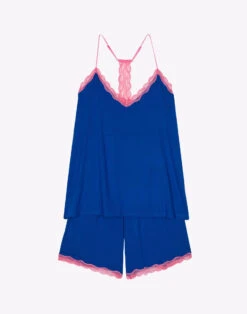 Pyjama Short En Viscose PALOMA 900 Bleu -Pyjama Chic Femme Magasin pyjama short en viscose paloma 900 bleu 6