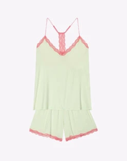 Pyjama Short En Viscose PALOMA 900 Vert D'eau -Pyjama Chic Femme Magasin pyjama short en viscose paloma 900 vert d eau 7