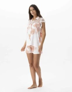 Pyjama Short Motif Végétal En 100% Viscose GINKGO 700 Mandarine 7 Pyjama Short Motif Végétal En 100% Viscose GINKGO 700 Mandarine -Pyjama Chic Femme Magasin pyjama short motif vegetal en 100 viscose ginkgo 700 mandarine 2